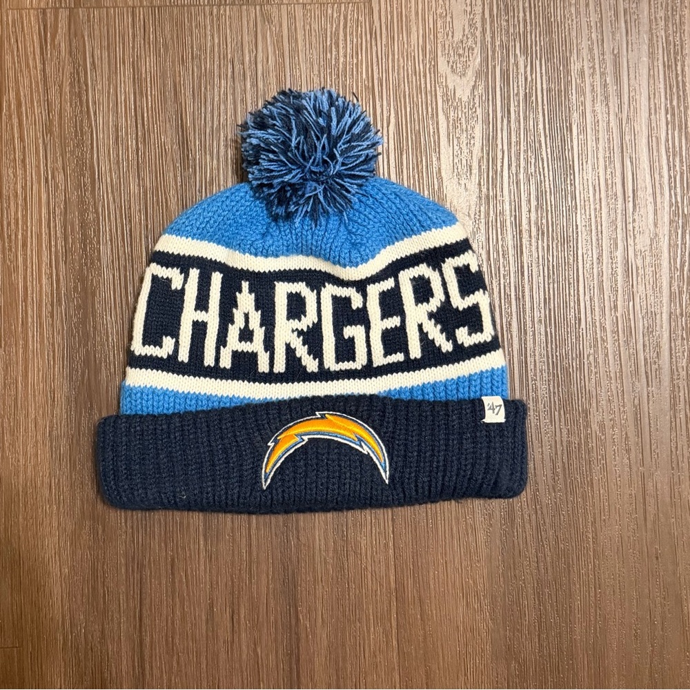 San Diego Chargers 47 Navy Beanie Hat